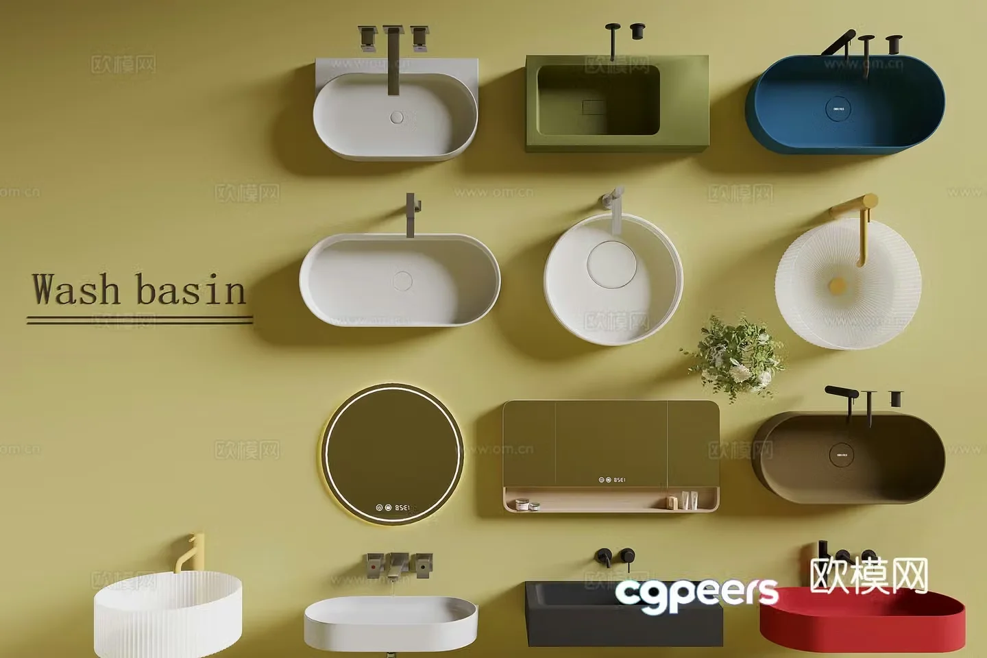 Modern sink 3d model