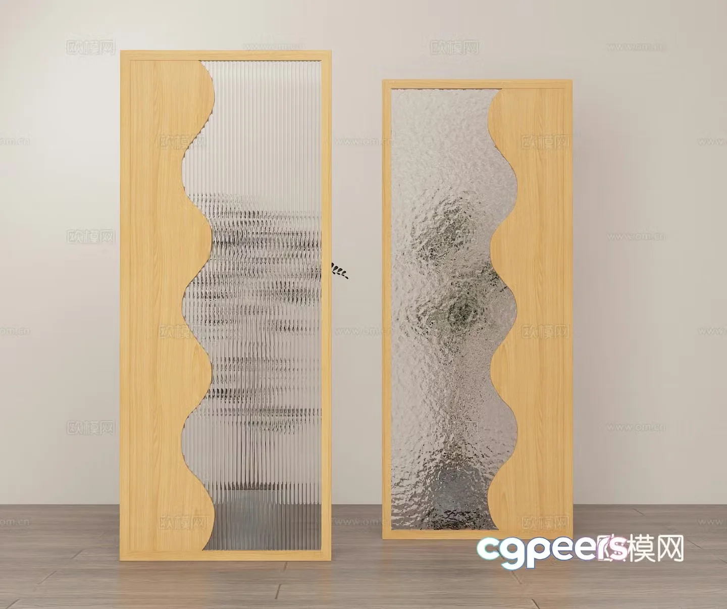 Modern simple medieval style screen 3d model