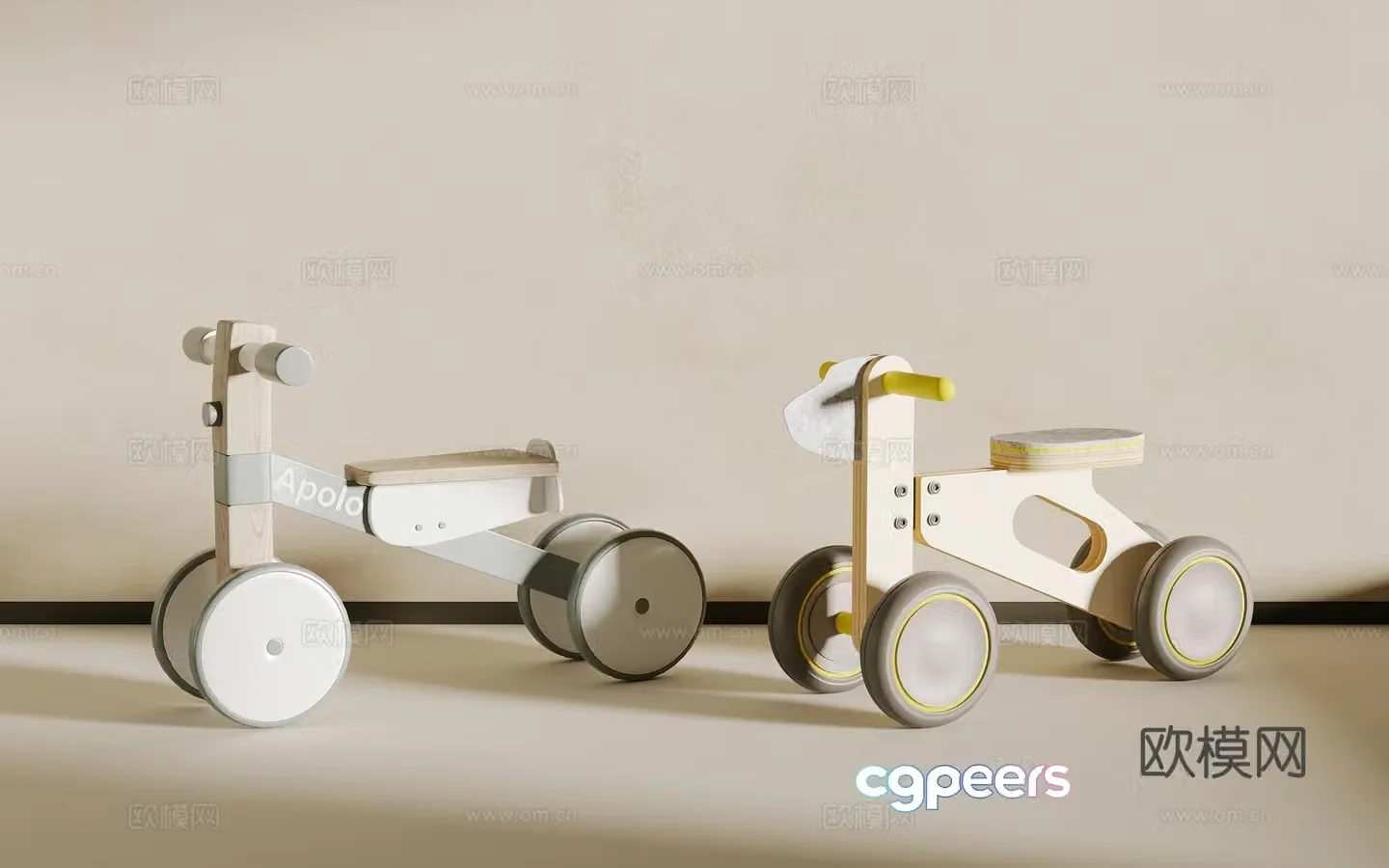 Children’s toy car 3d model