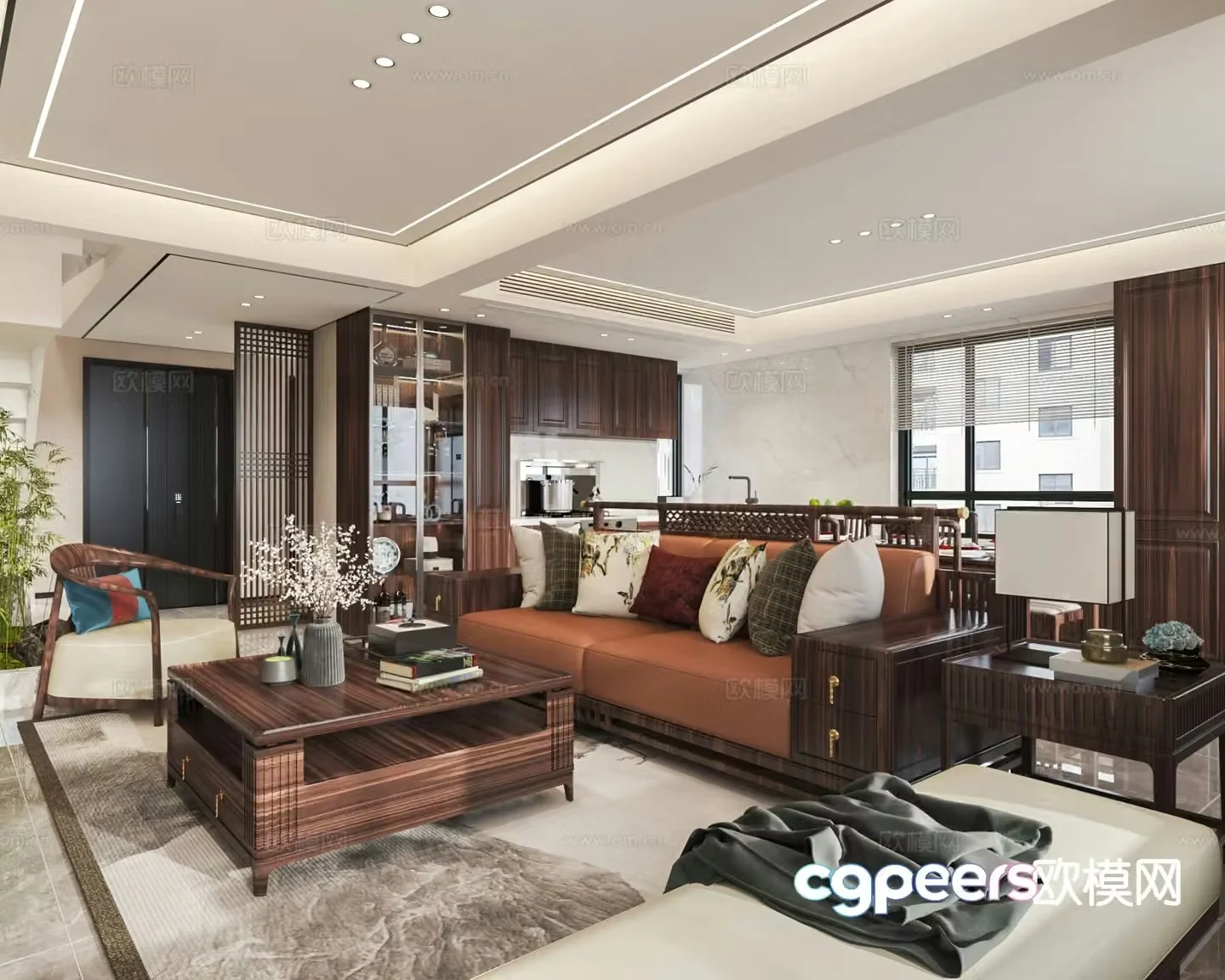 New Chinese restaurant 3D model