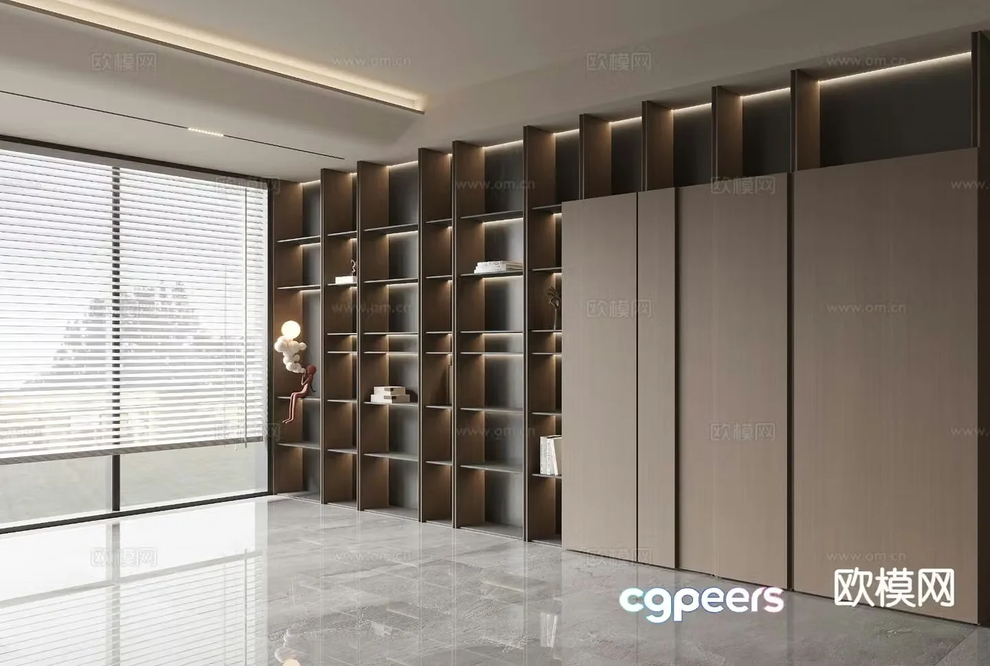 Modern decorative cabinet 3d model