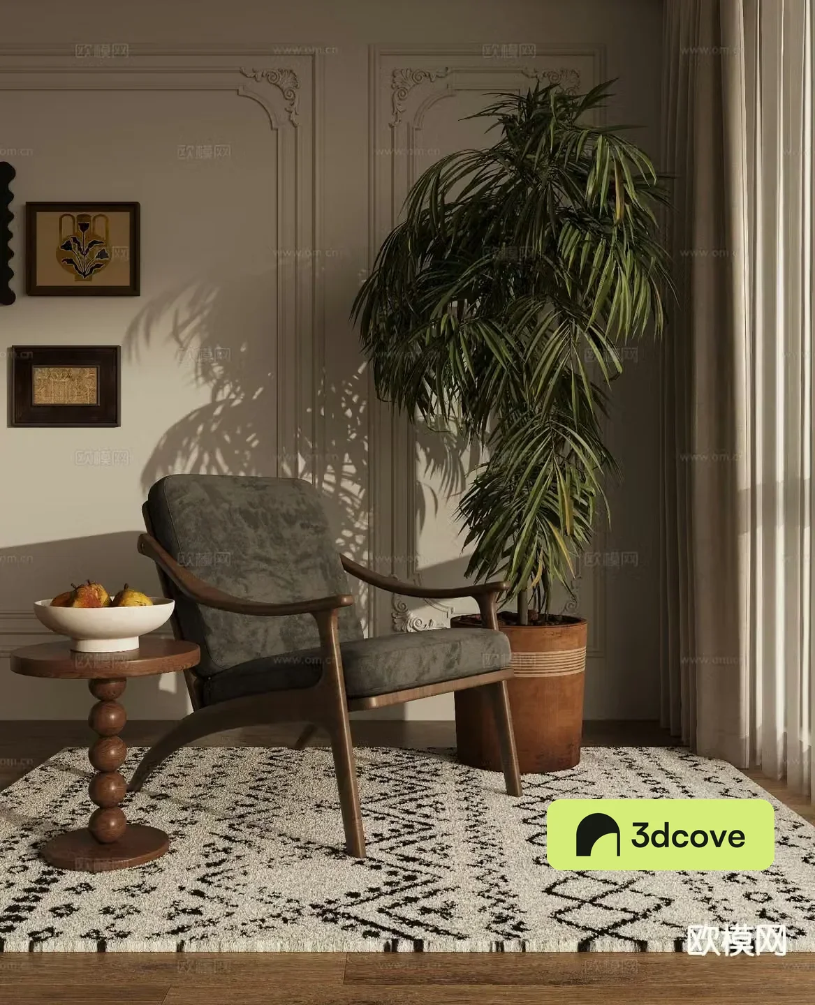 Medieval style chair leisure chair