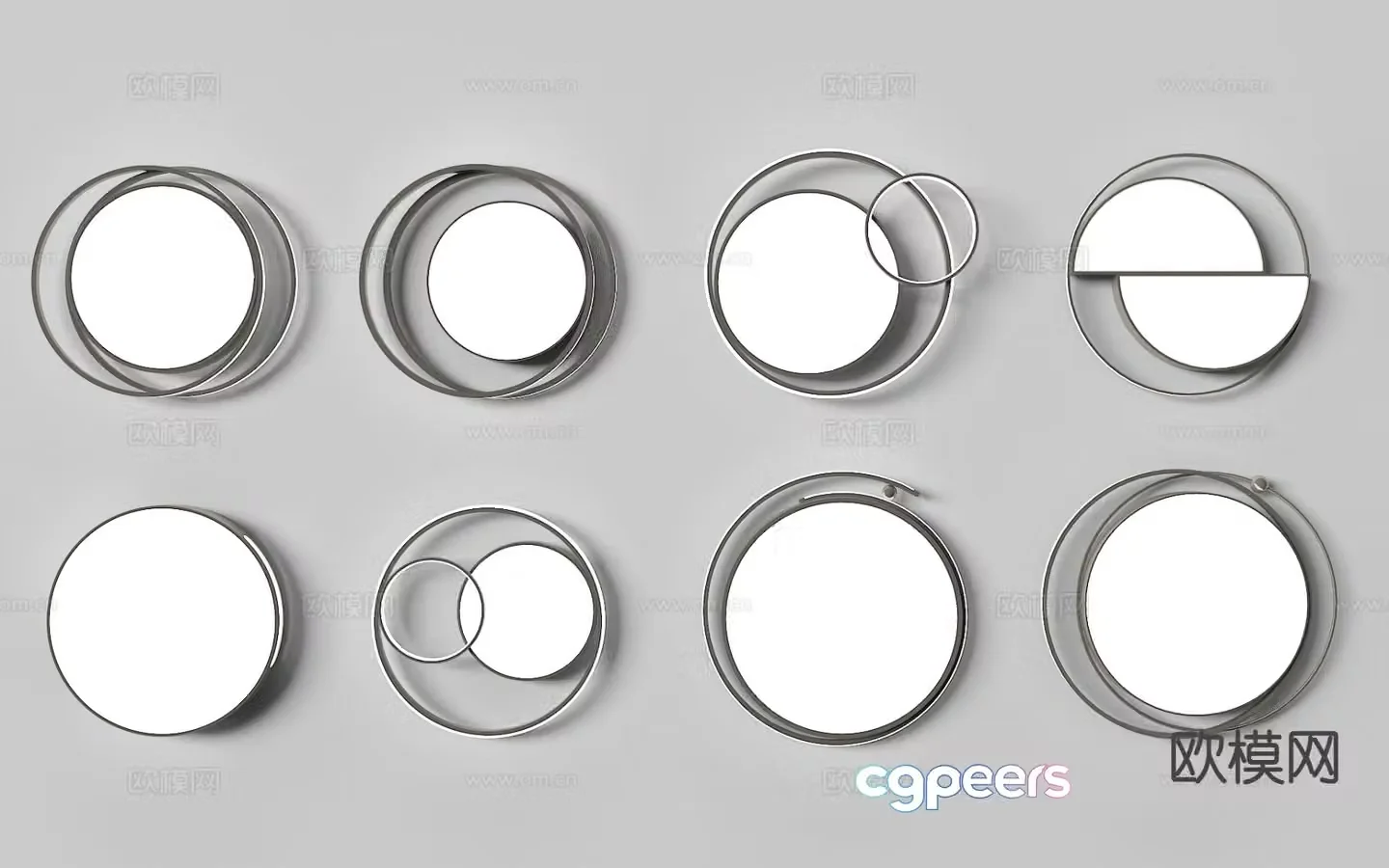 Living room ceiling lamp round ceiling lamp 3d model