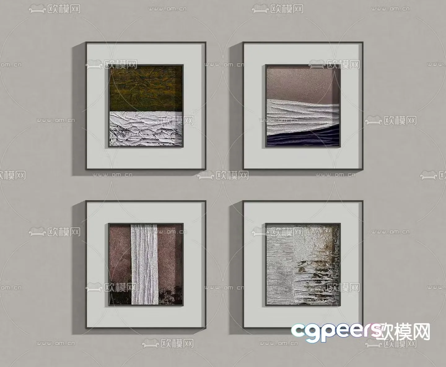 Decorative painting Hanging painting 3d model