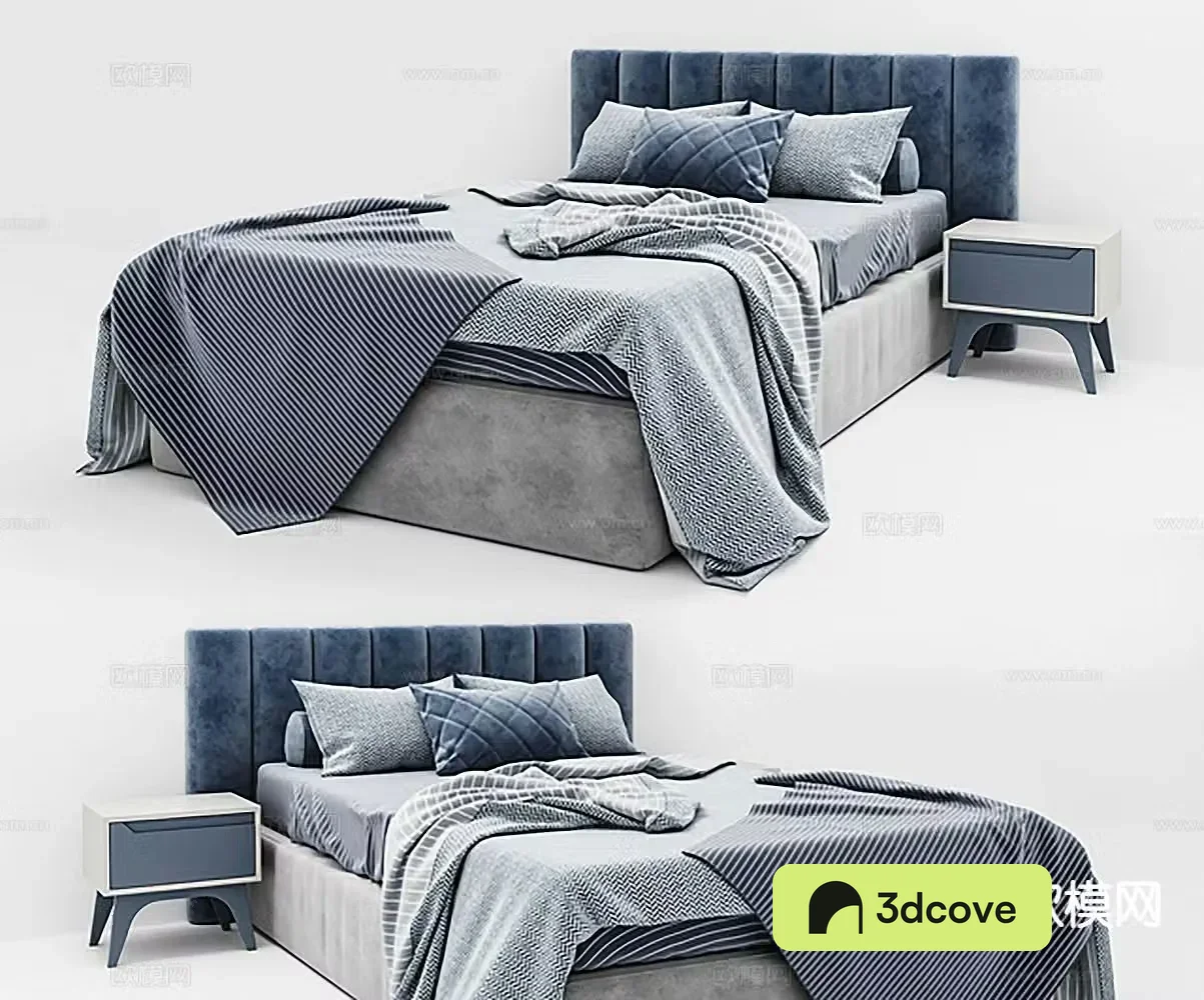 Modern double bed