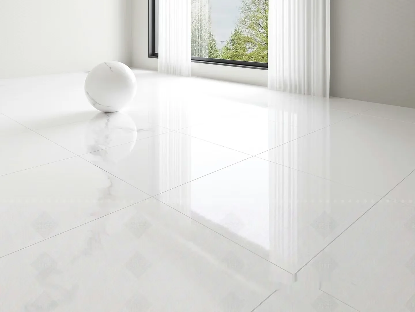 White Marble Flooring 3D Model – 7875 – VRAY Render