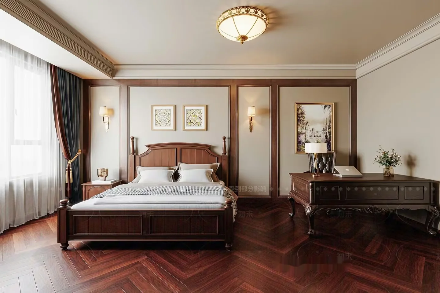 A Cozy Bedroom 3D Model – 4400 – VRAY Render