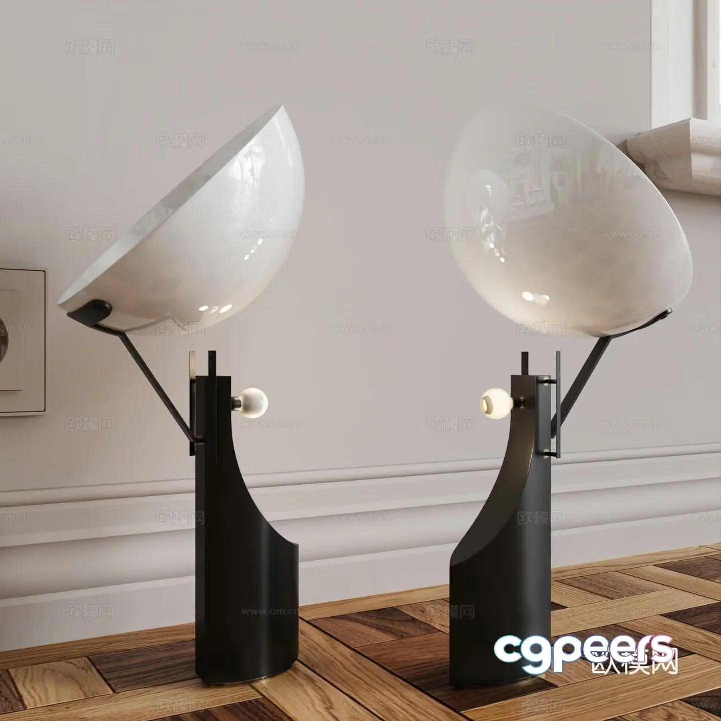 Modern desk lamp Desktop decorative lamp Floor lamp 3d model