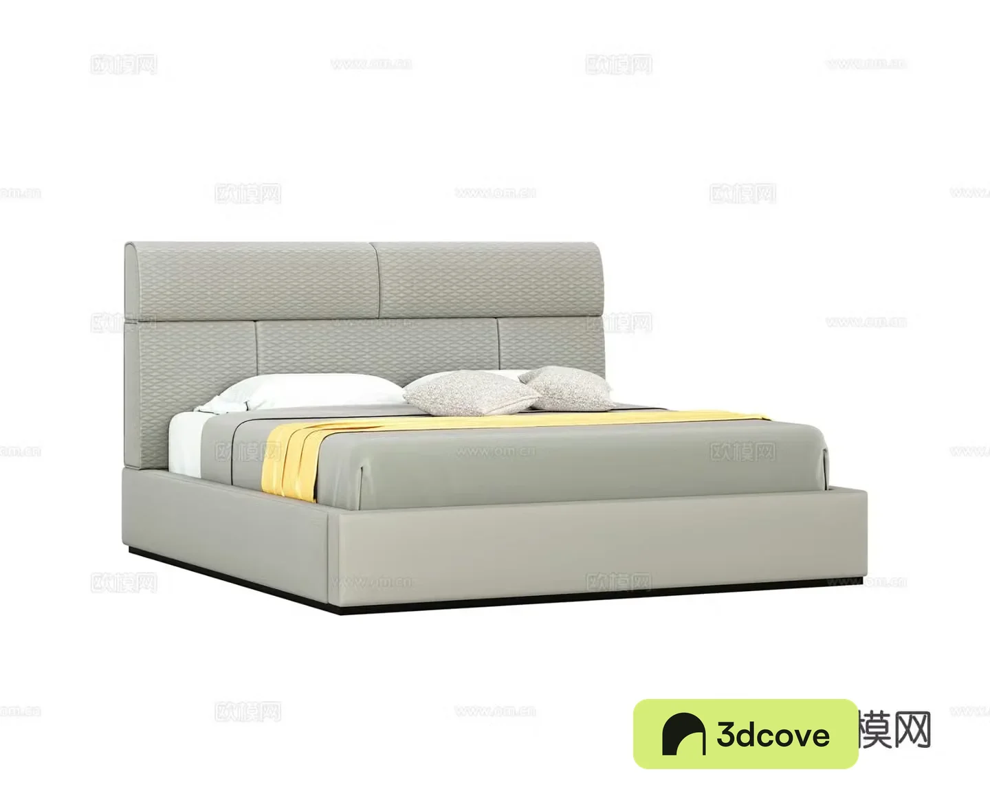 Light luxury double bed