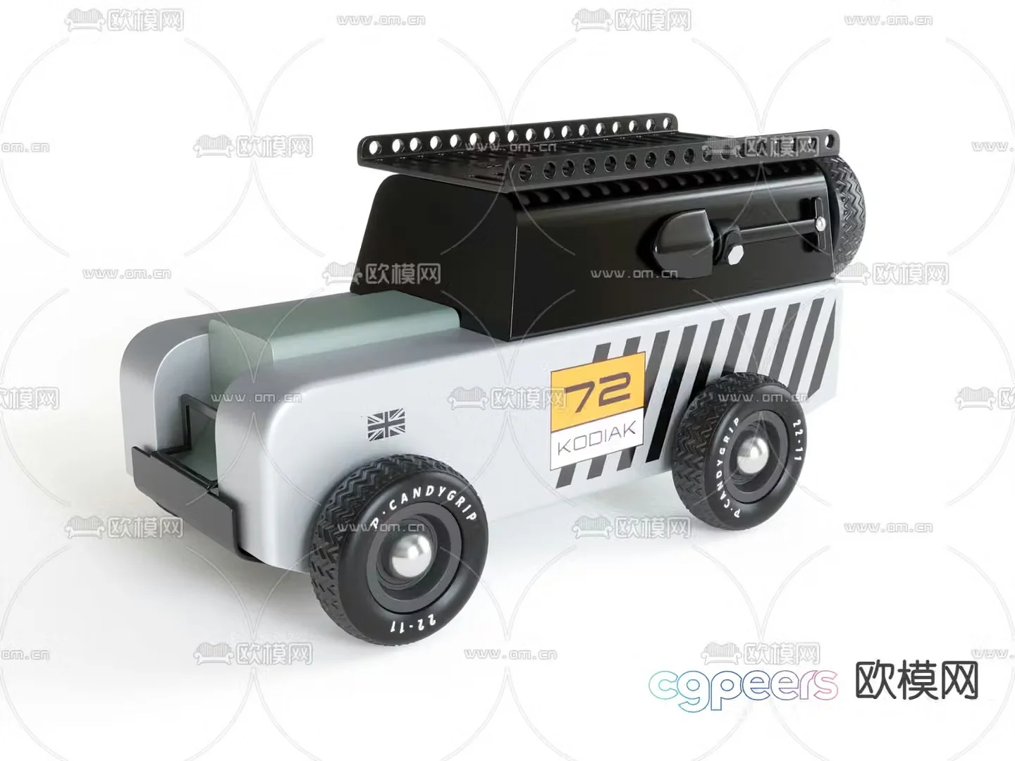 Modern children’s toy car 3d model