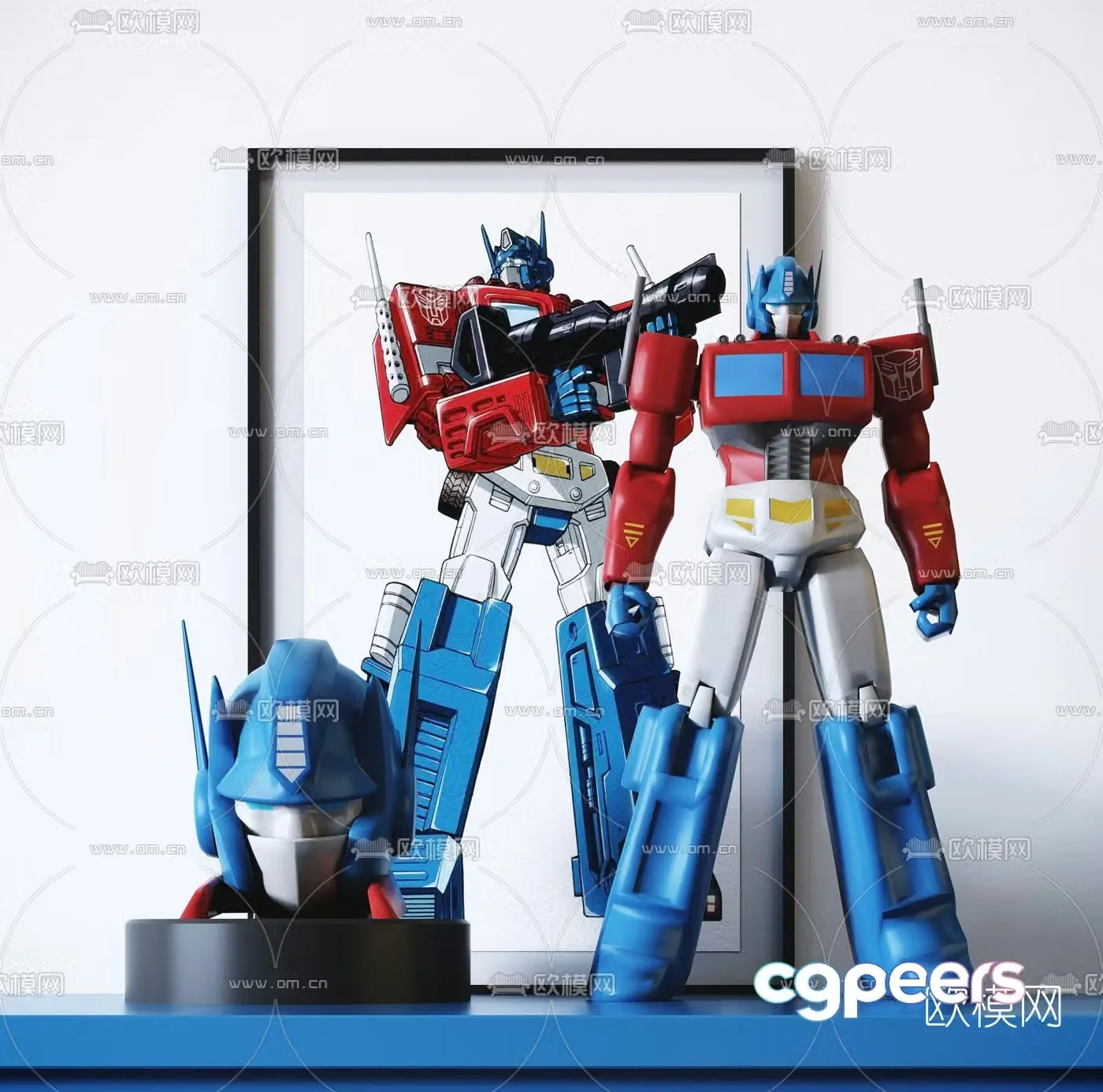 Modern Transformers Optimus Prime children’s toy 3d model