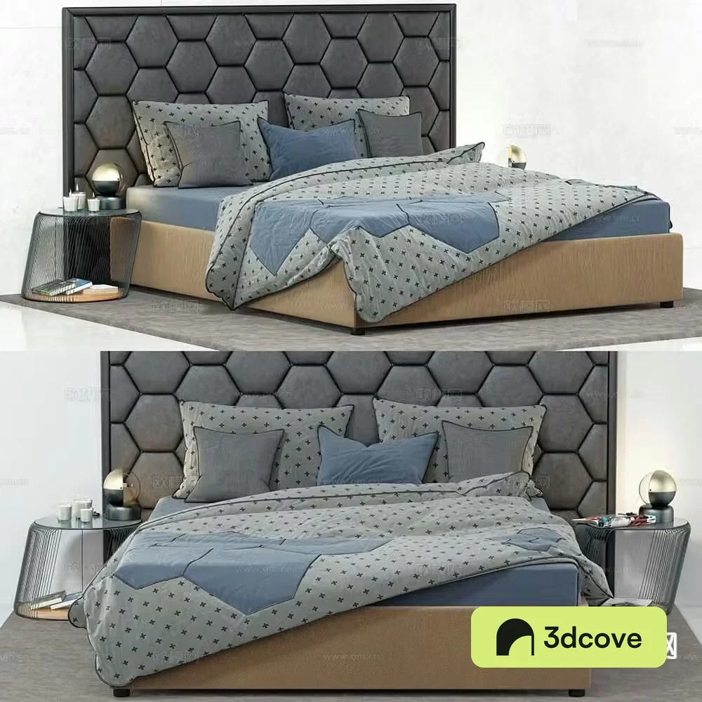 Modern double bed