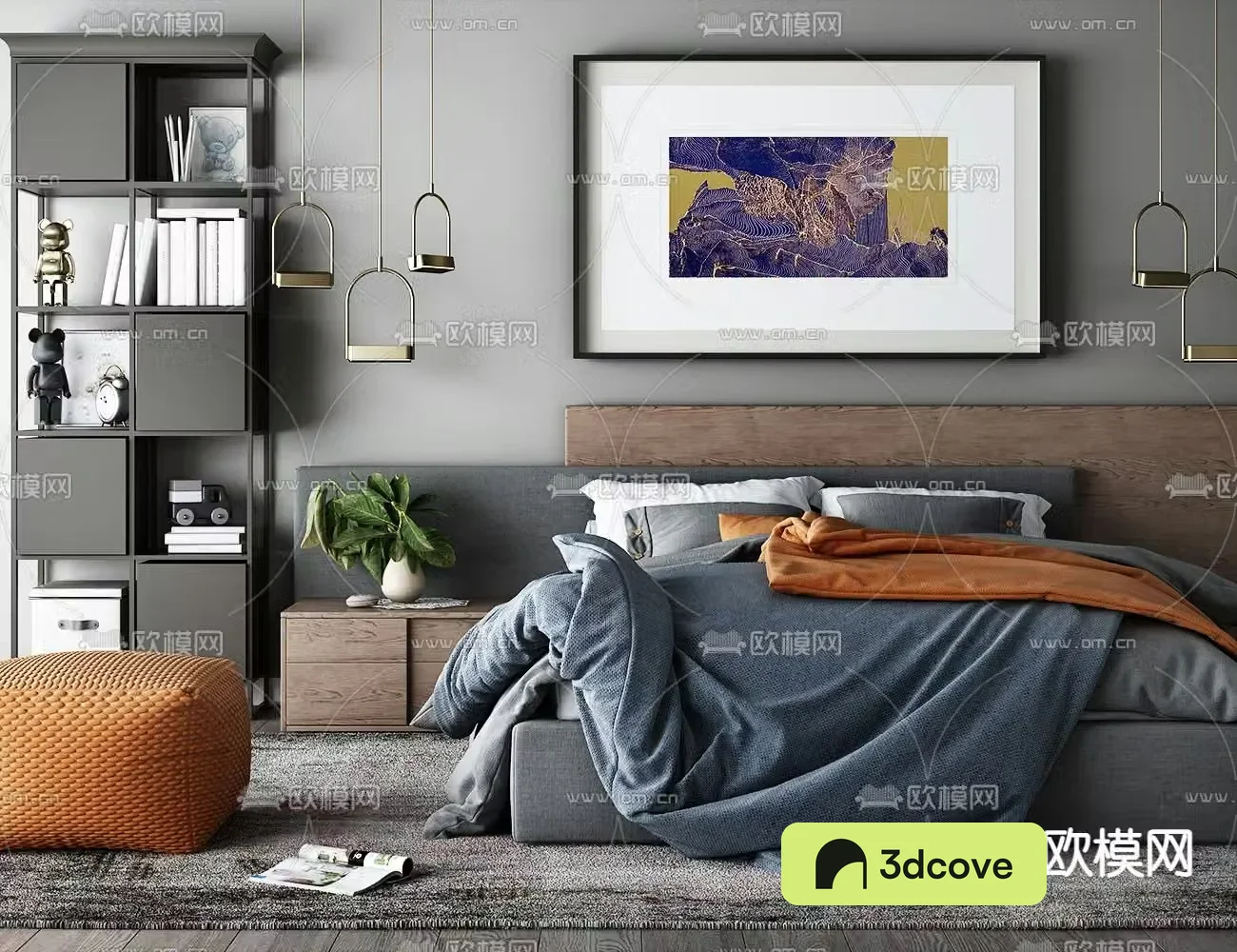 Modern double bed