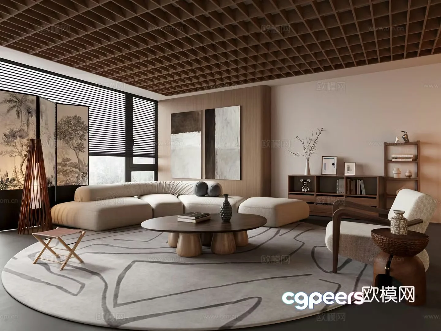 Middle Ages Living Room 3D Model