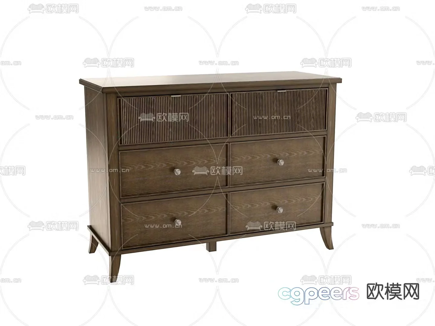 Chinese side cabinet 3D model