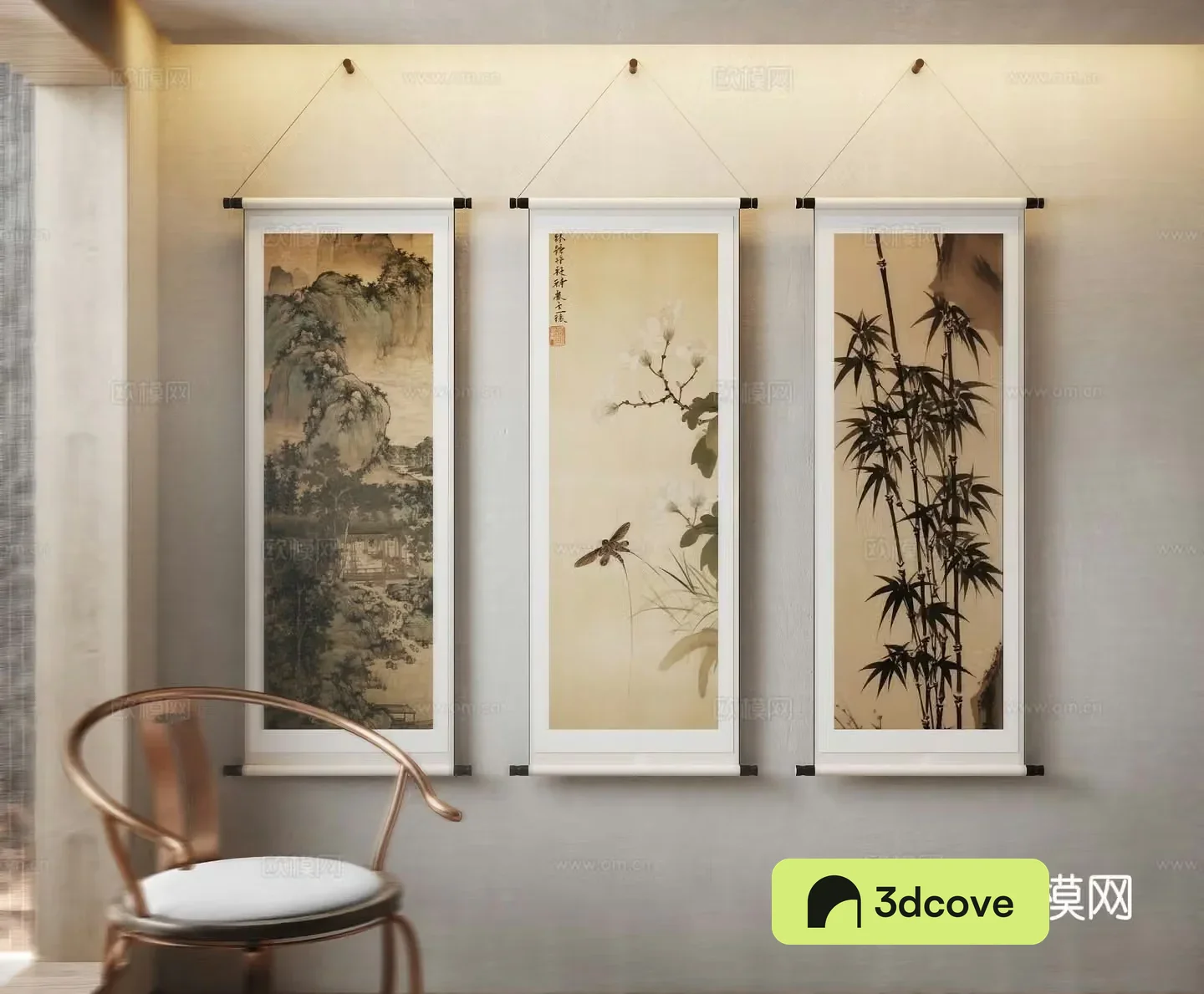 Chinese decorative hanging paintings calligraphy and painting ink paintings scroll paintings