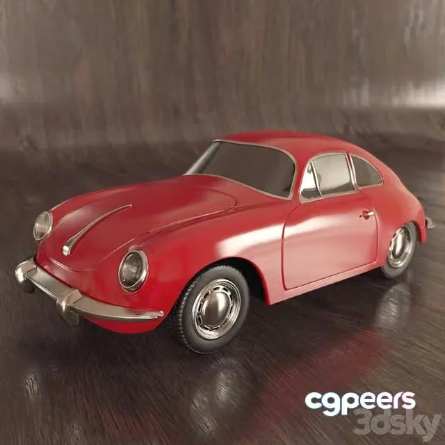 3ds Max Free – Toy machine porsche