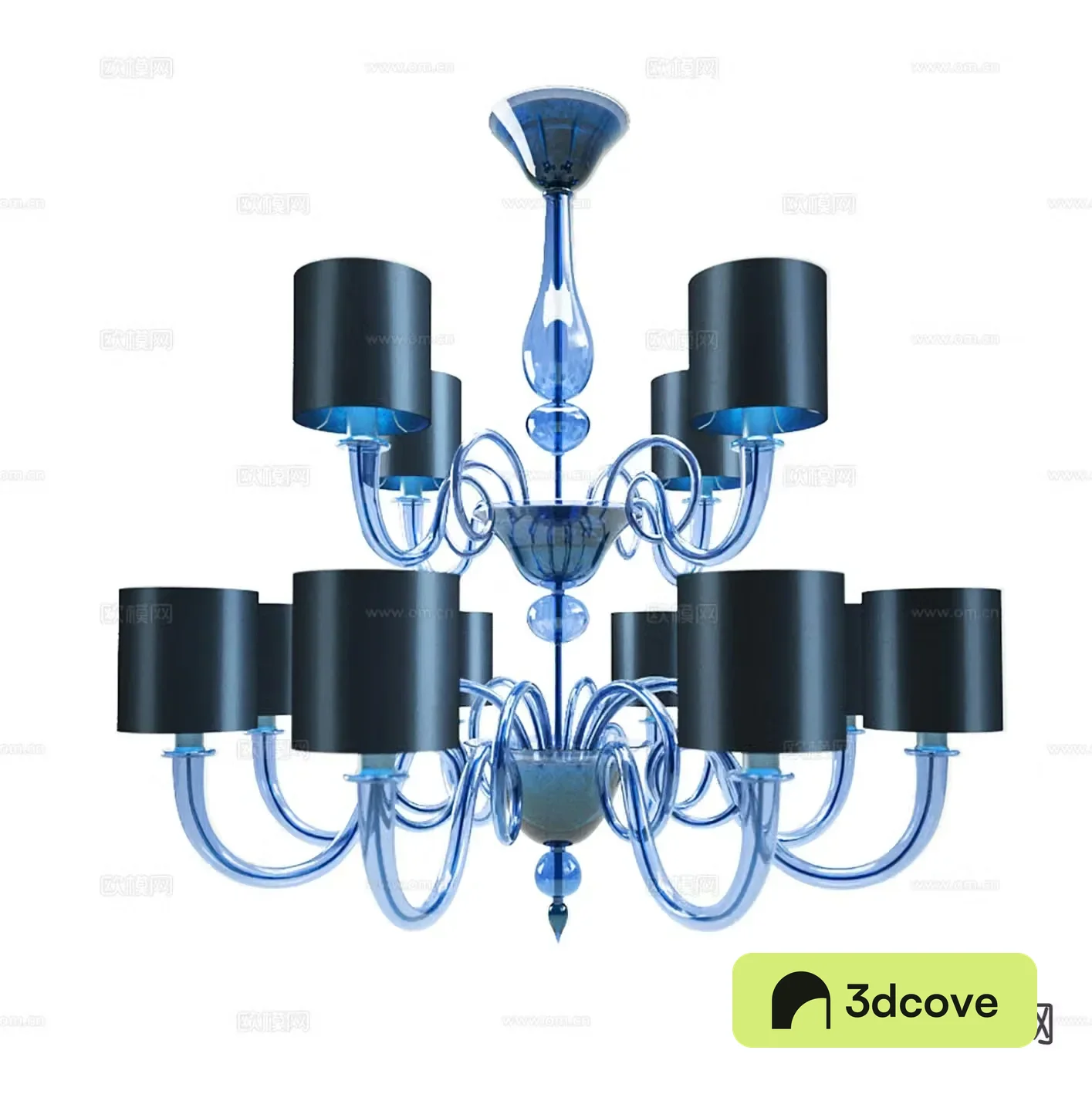 Light luxury multi-head chandelier