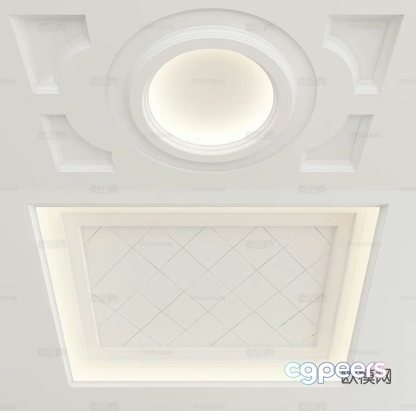 European style ceiling 3D model