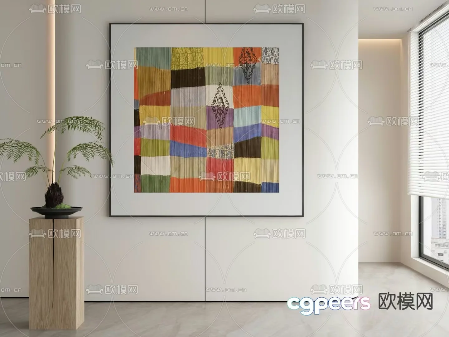 Cozy Modern Room 3D Model – 4104 – VRAY Render