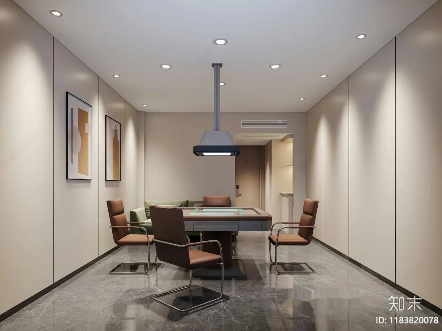 Modern Dining Room 3D Model – 18083 – CORONA Render