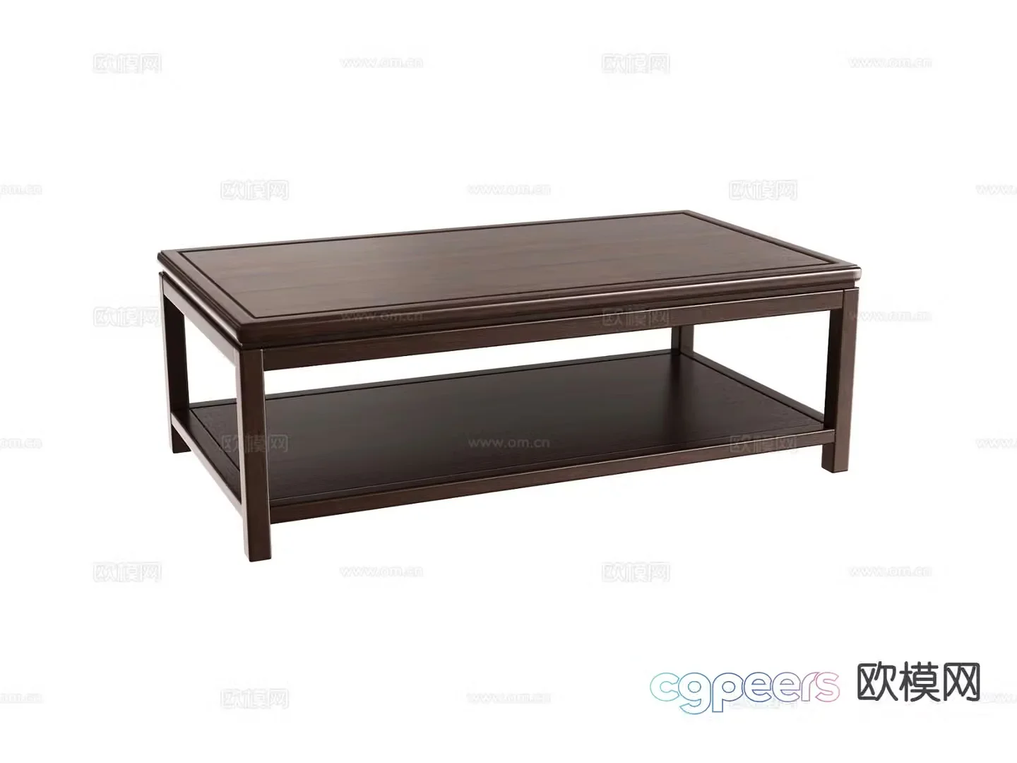 New Chinese style long coffee table 3d model