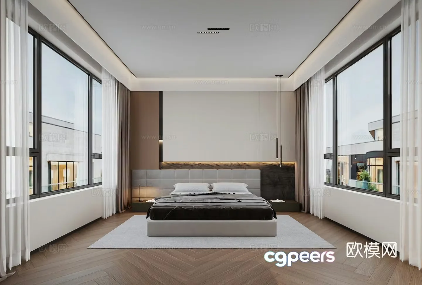 Modern bedroom 3d model