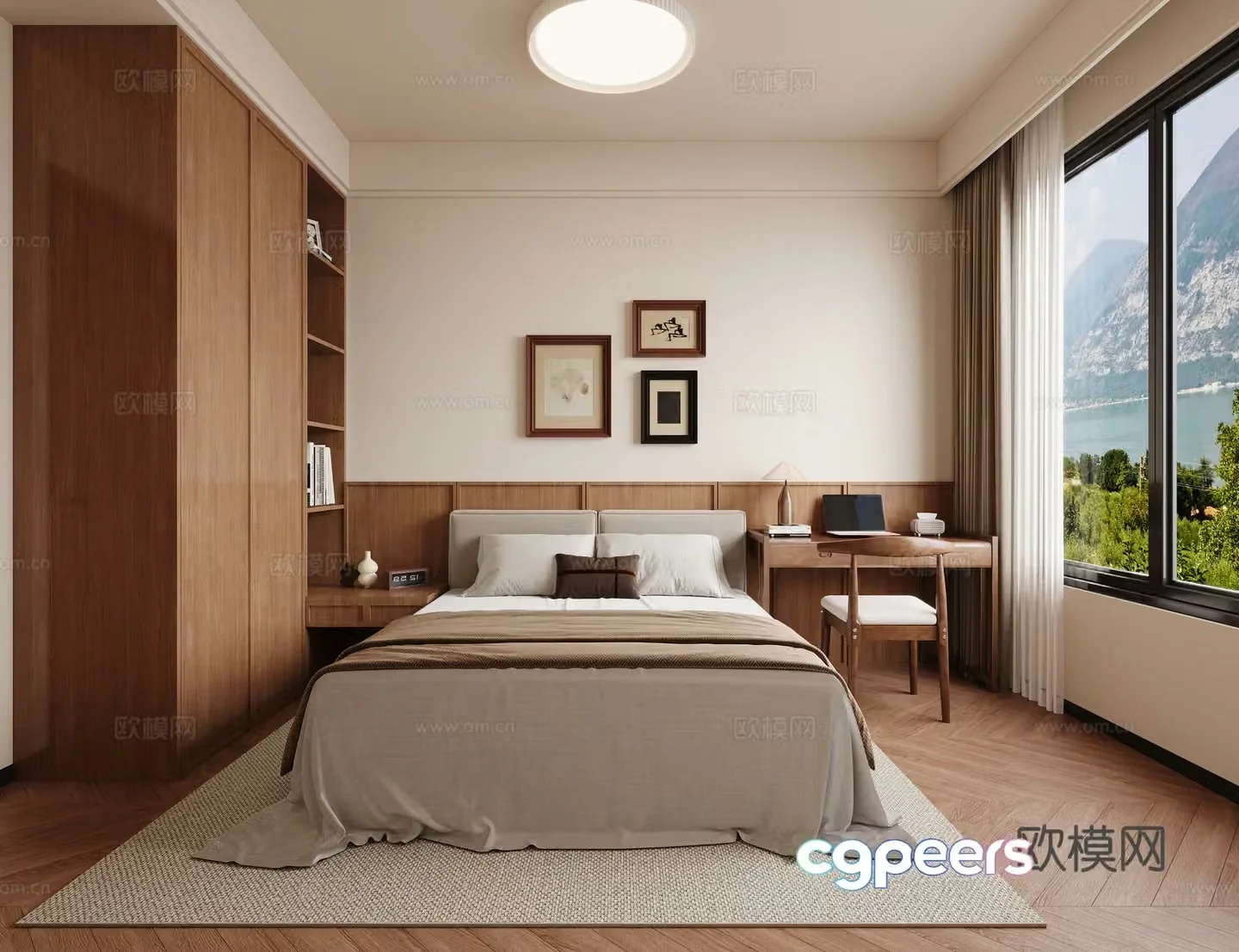 Medieval style bedroom second bedroom 3D model