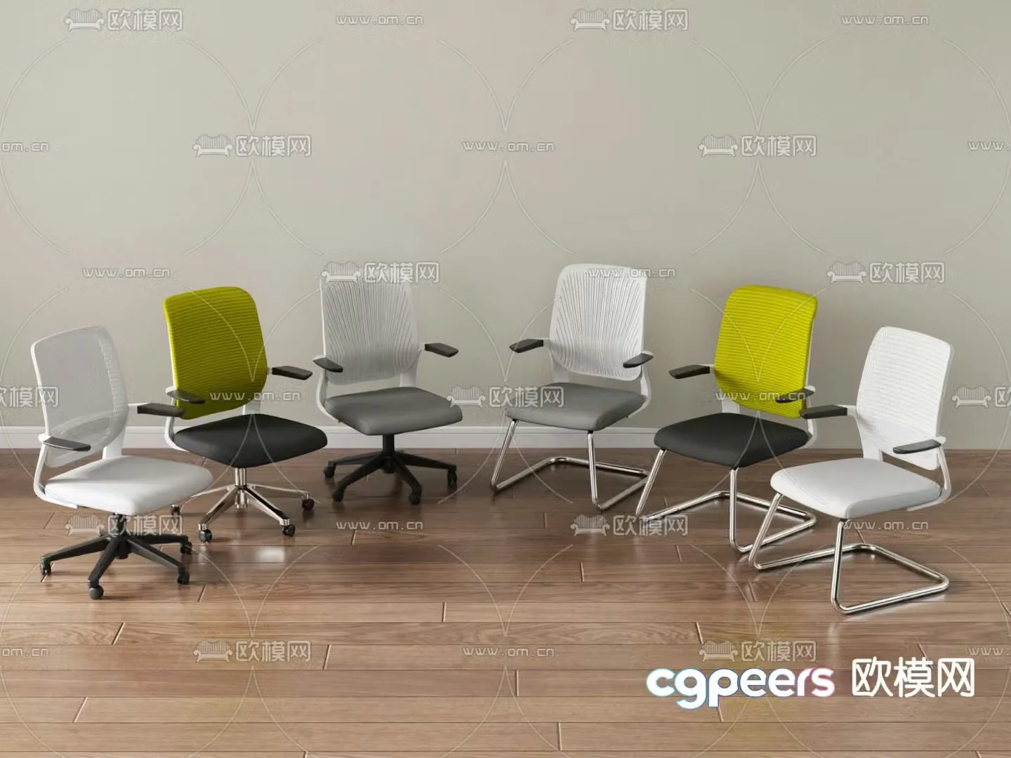 Office chair staff chair shift chair 3d model