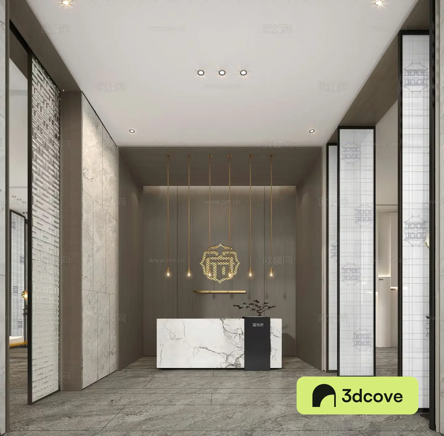 New Chinese sales office front hall