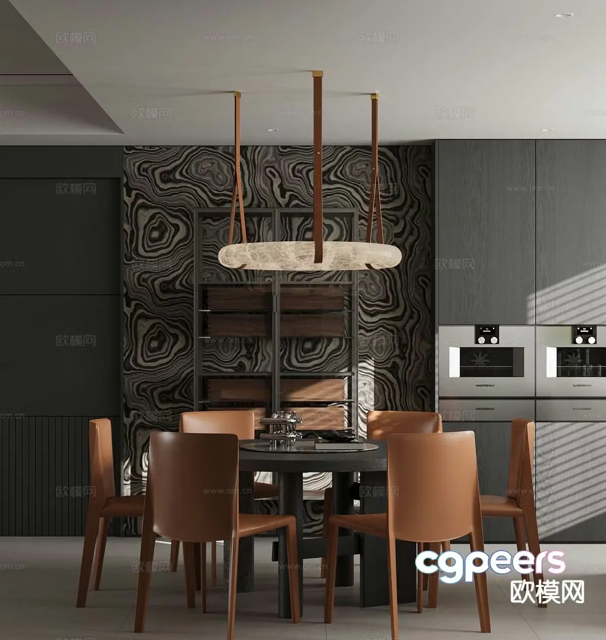 Modern restaurant 3d model