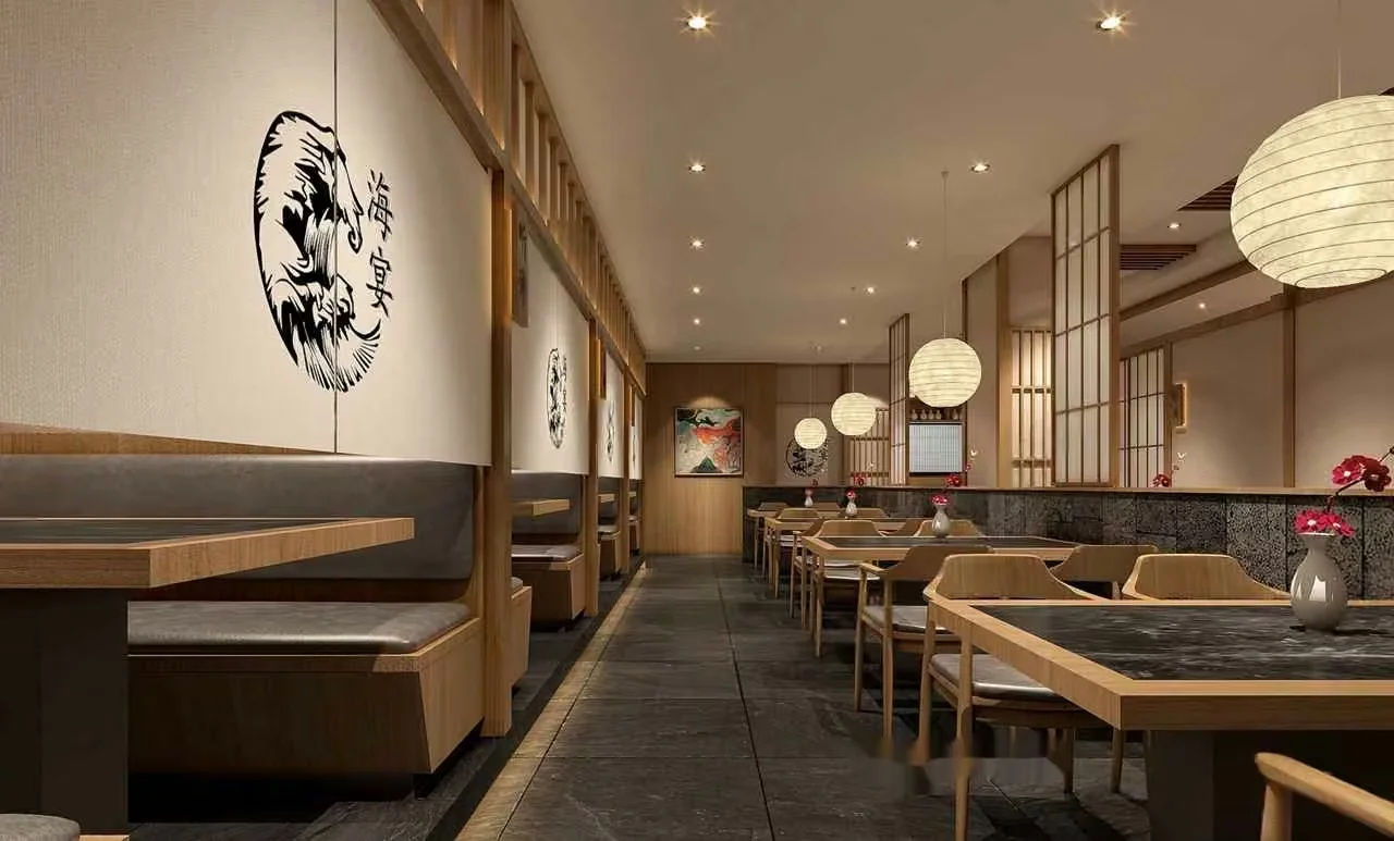 Modern Asian Restaurant 3D Model – 8036 – VRAY Render