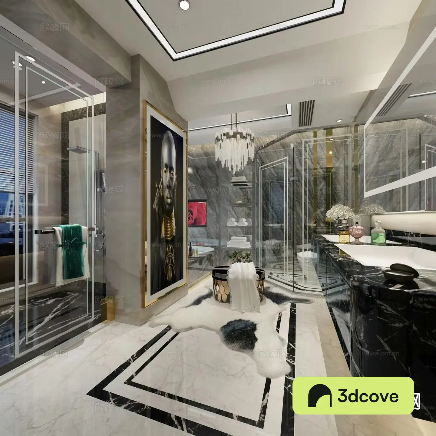 Postmodern bathroom