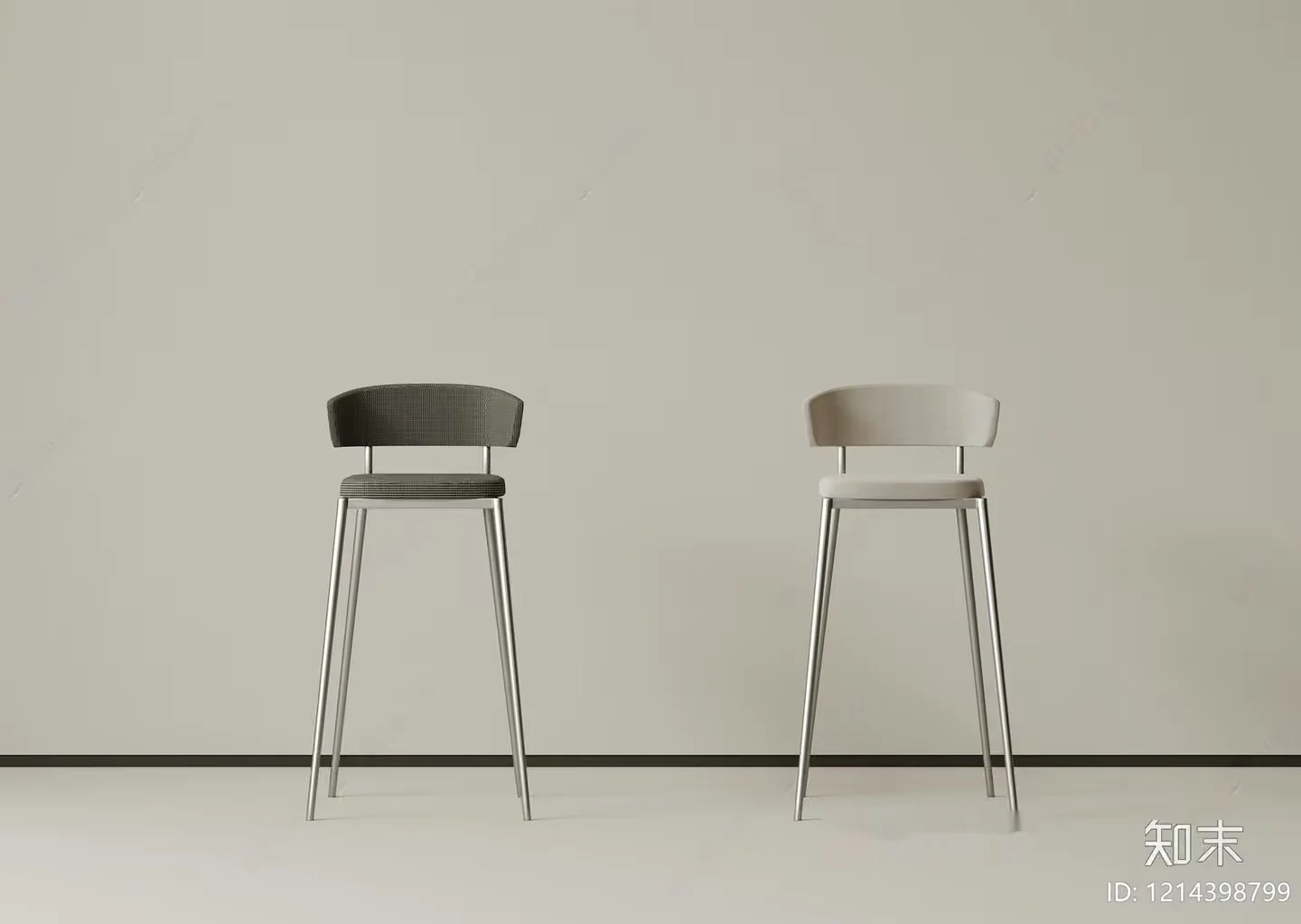 Minimalist Bar Stools 3D Model – 17565 – VRAY Render