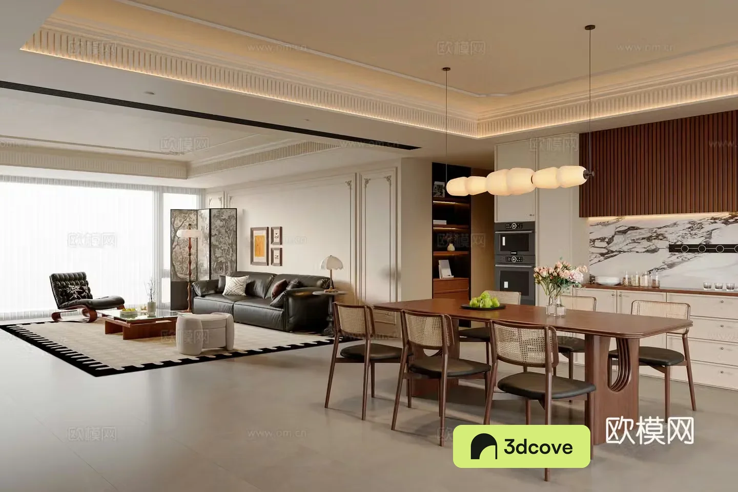 French medieval style dining room dining table and chair combination sofa and coffee table combination chandelier sideboard