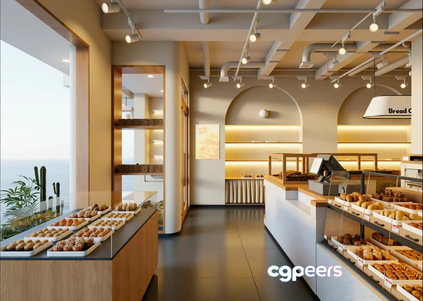 Modern Bakery Shop 3D Model – 6998 – VRAY Render