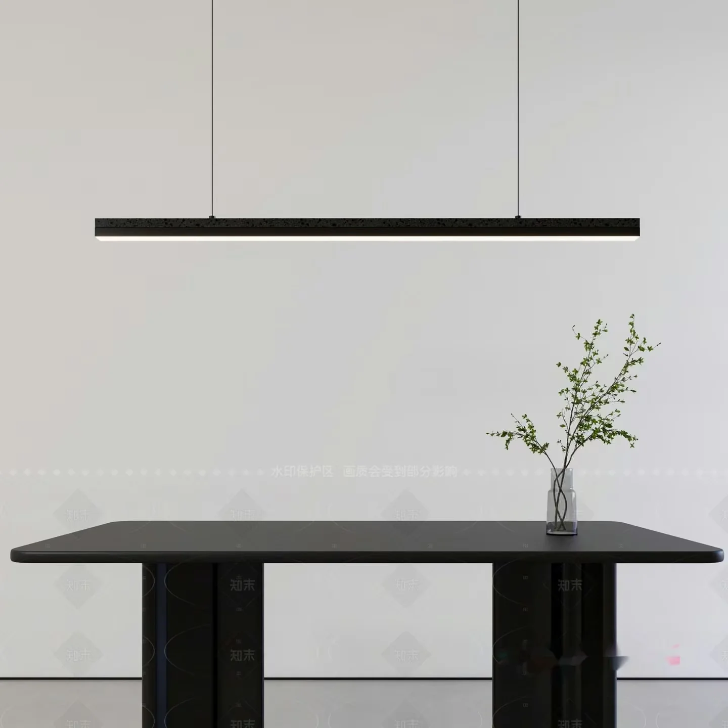 Minimalist Dining Space 3D Model – 9656 – VRAY Render