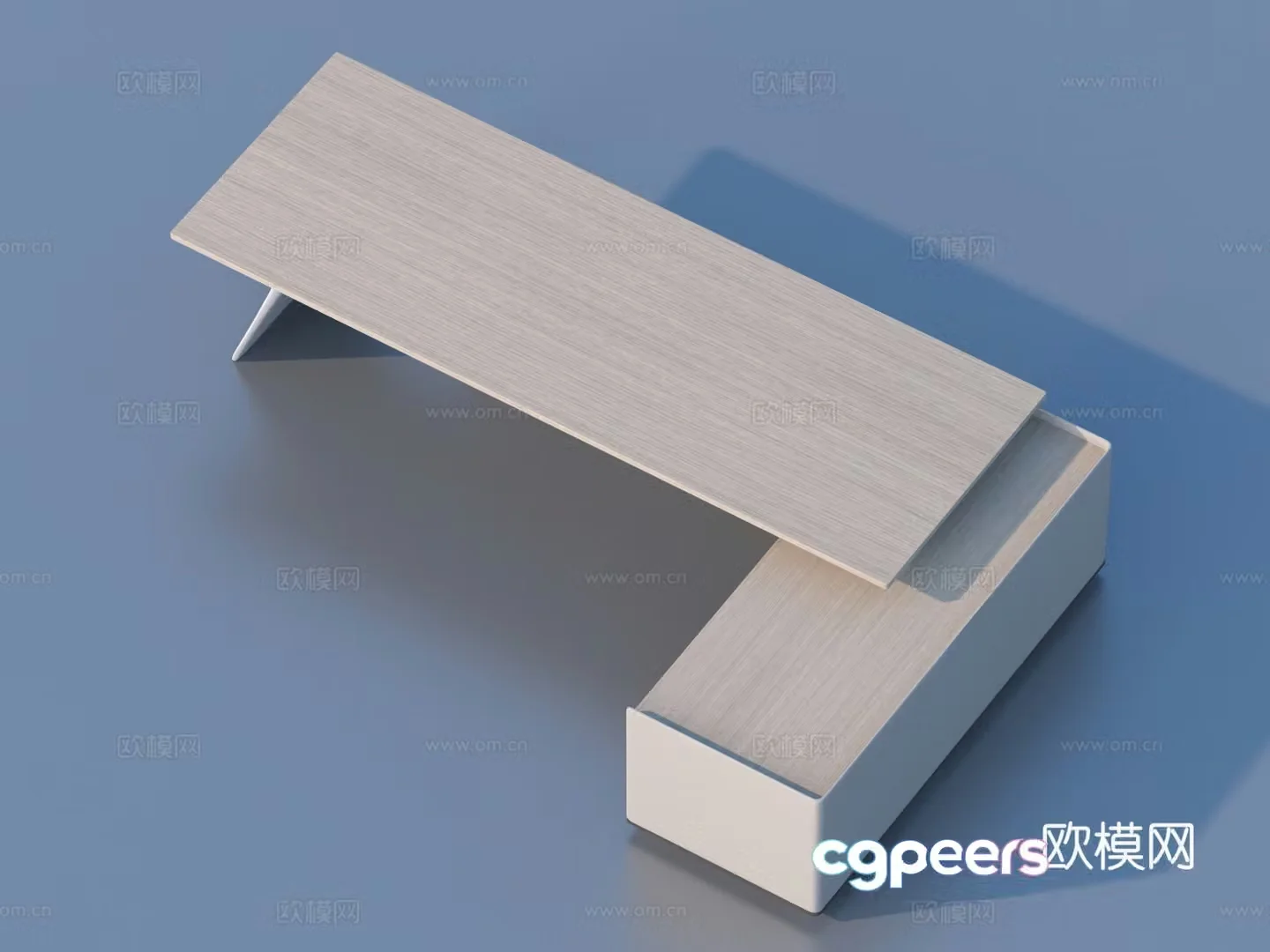 desk office desk boss desk 3d model