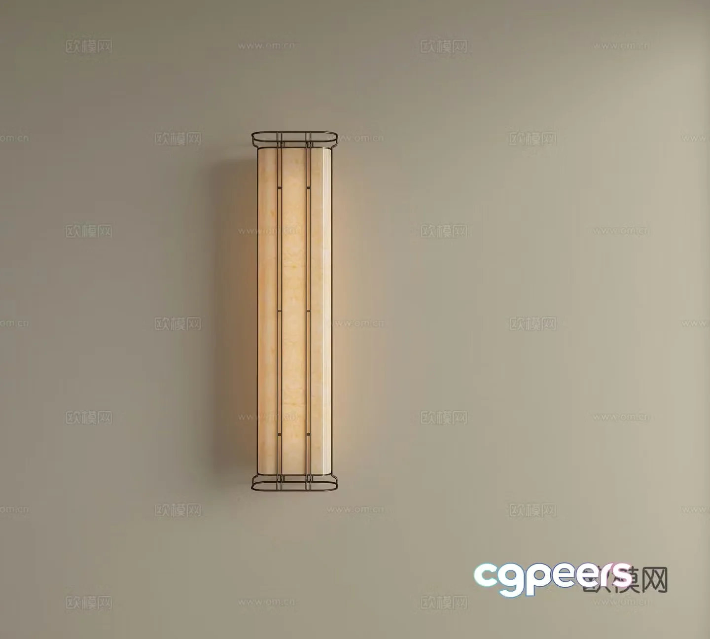 Modern light luxury metal wall lamp Long strip wall lamp Bedside wall lamp front mirror wall lamp Landscape wall lamp 3D model