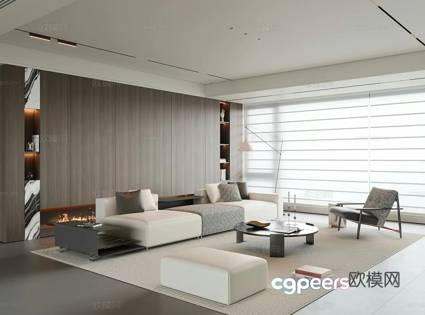 Italian living room 3d model