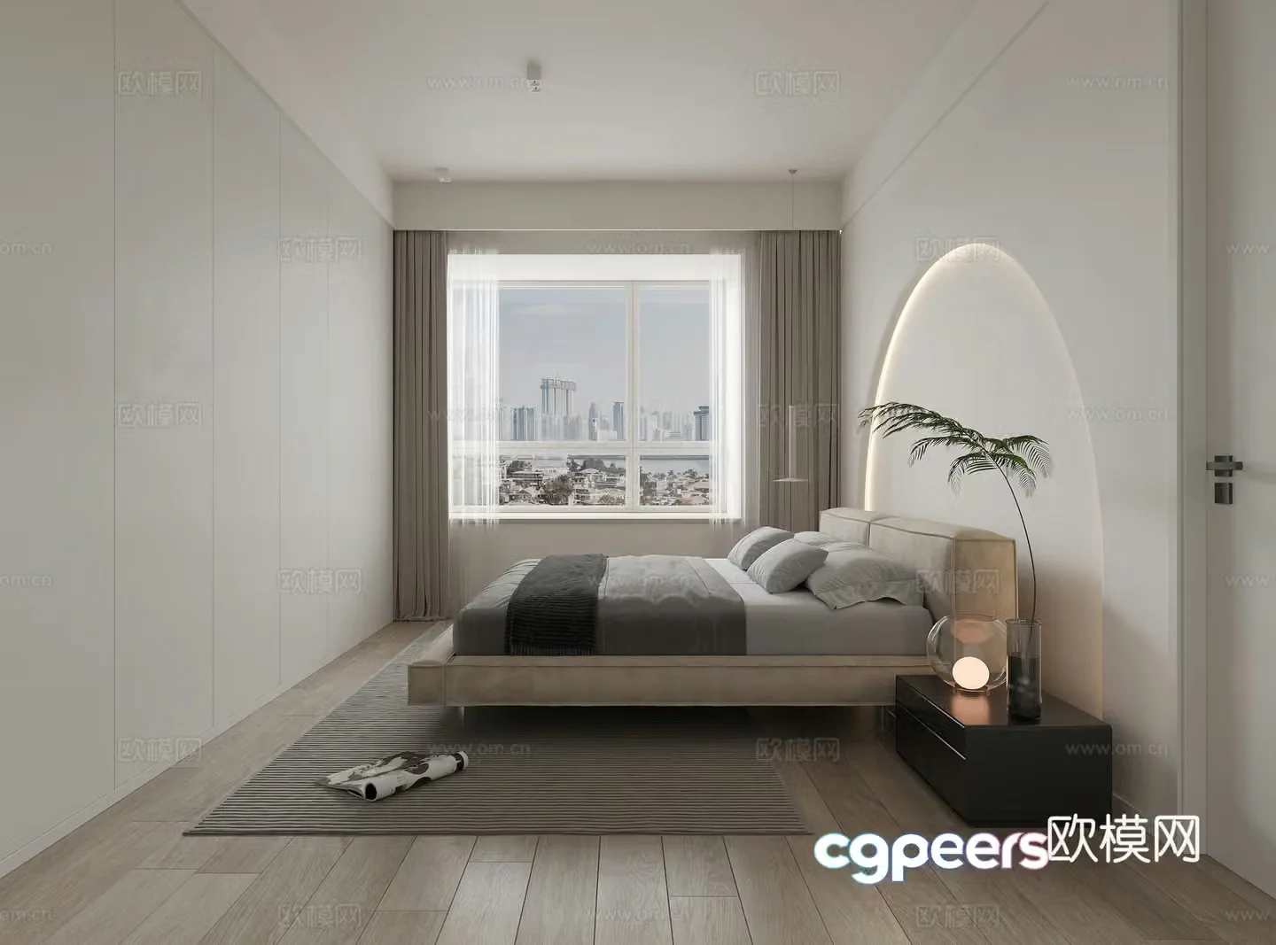Modern bedroom 3d model