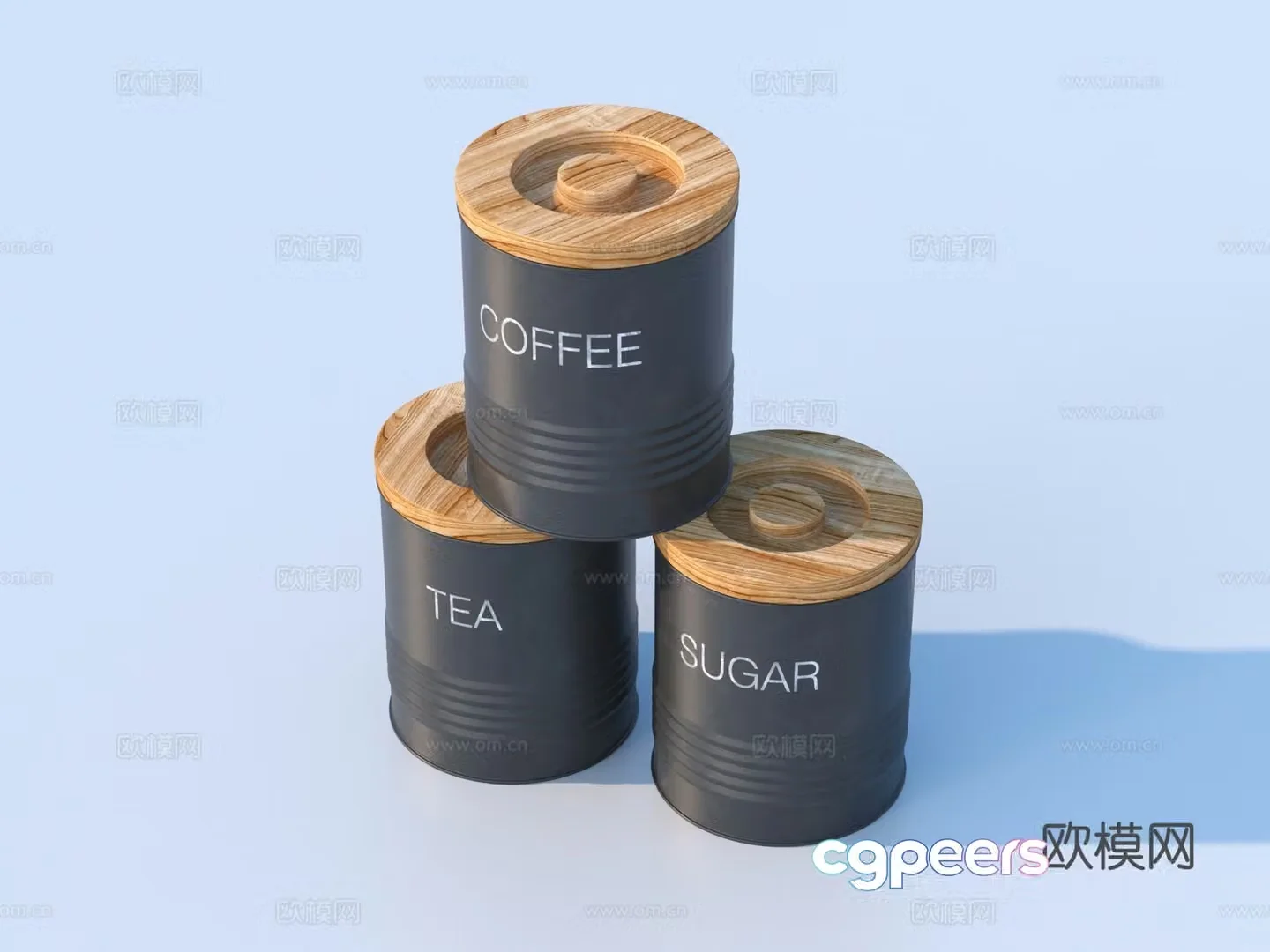 Canned bottle ornaments daily necessities 3d model