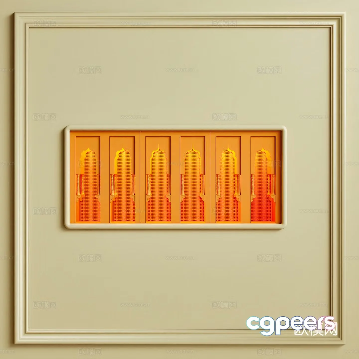 Alcove wall lamp decorative lamp night lamp 3d model