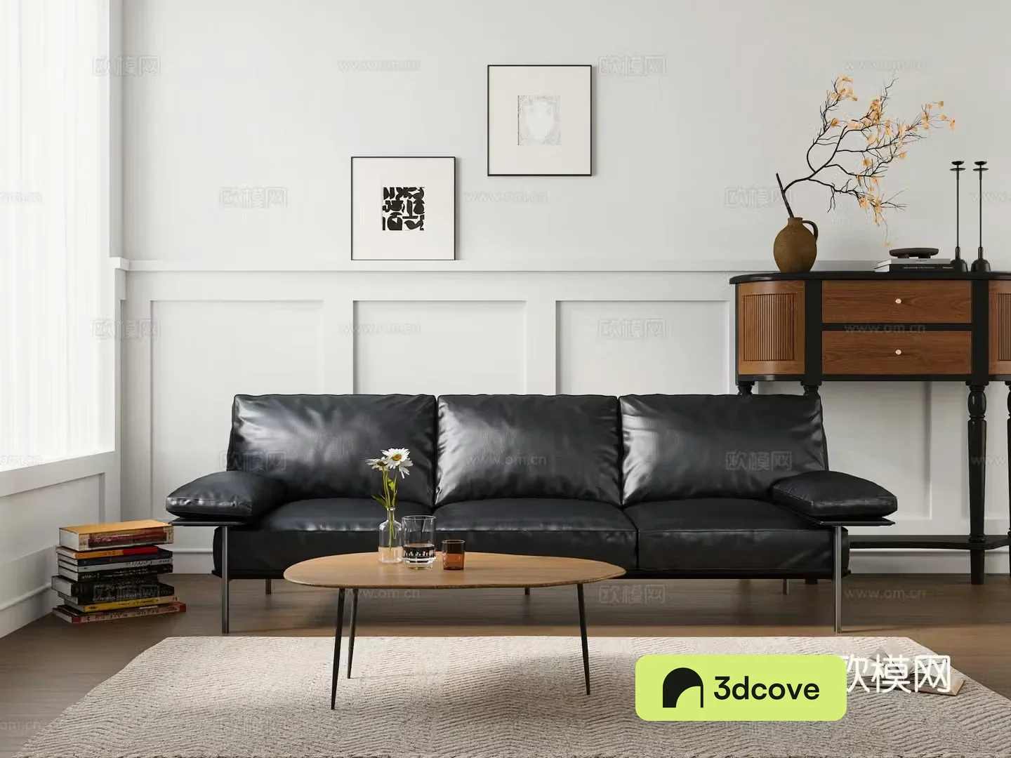 Modern living room direct sofa multi-person sofa coffee table sofa
