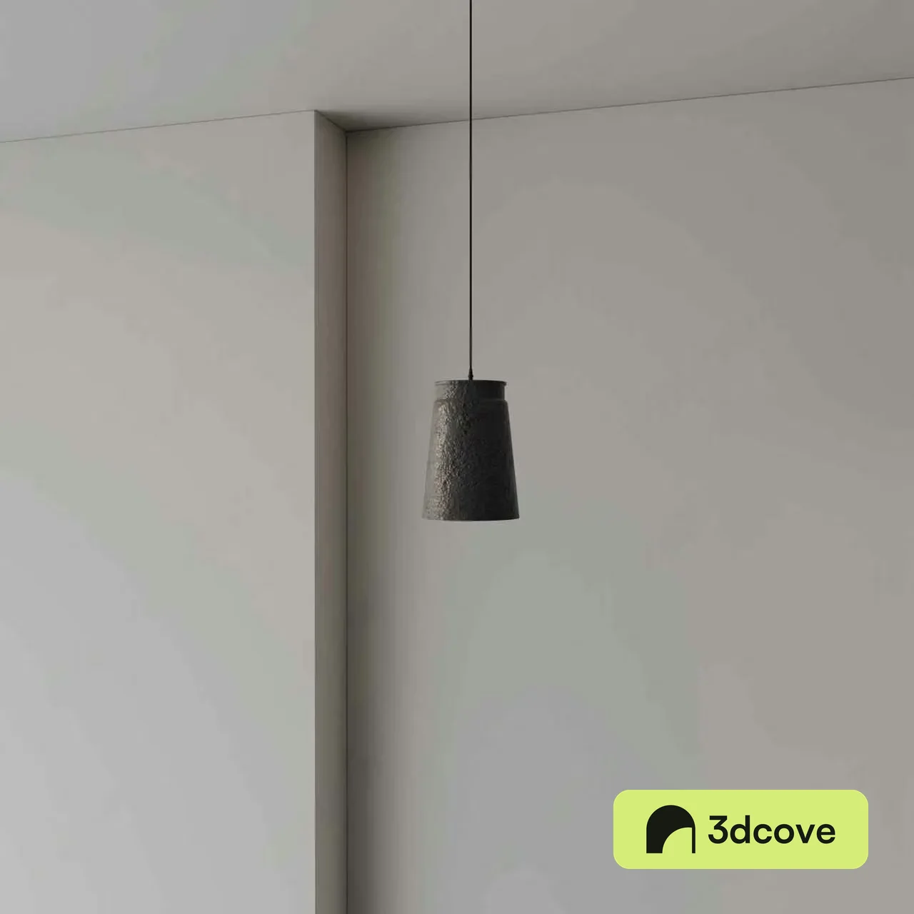 A Dark Gray Hanging Light Fixture