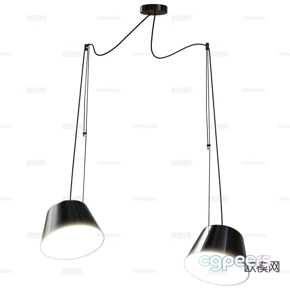 Ole dining room chandelier 3d model
