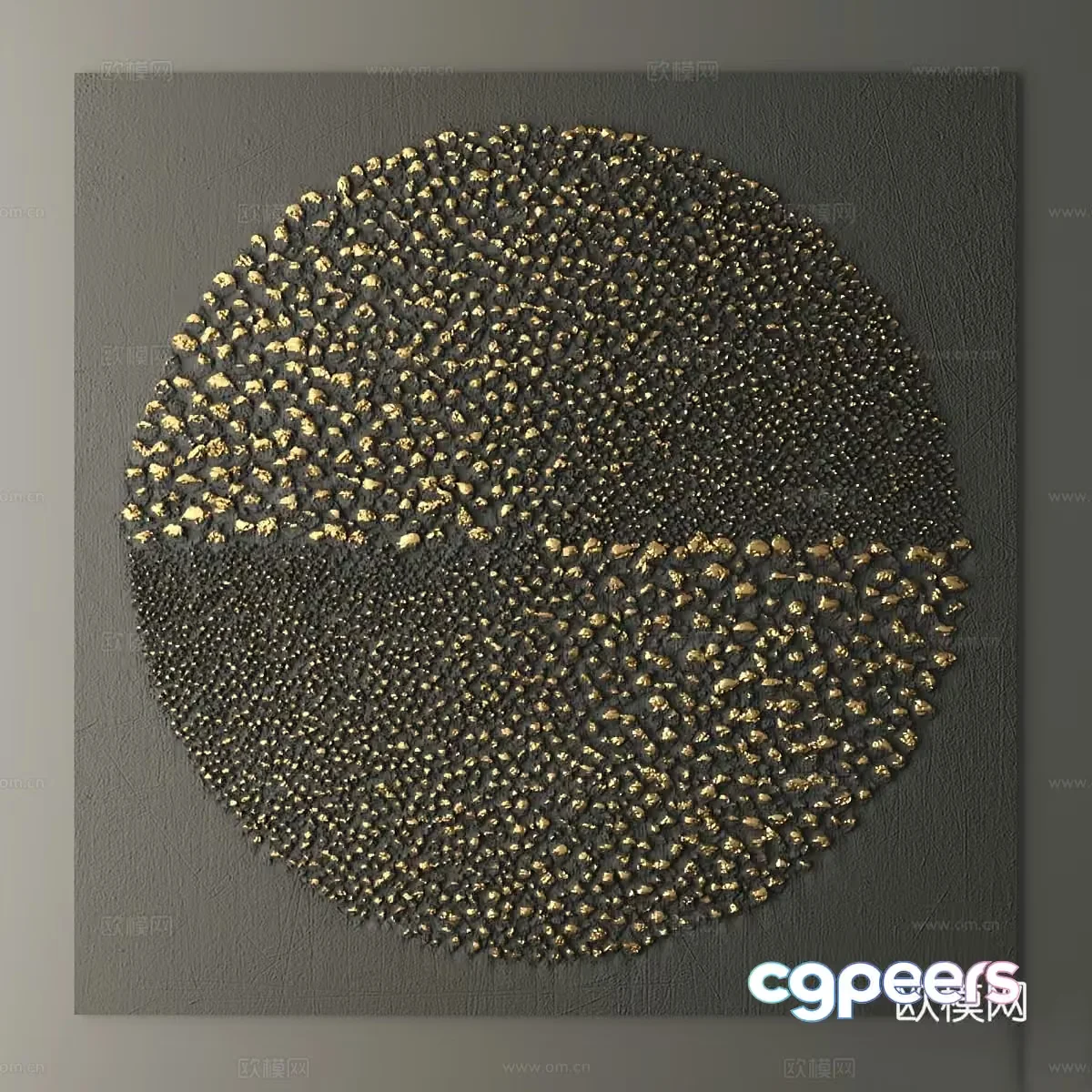 Abstract Art Piece 3D Model – 14940 – VRAY Render