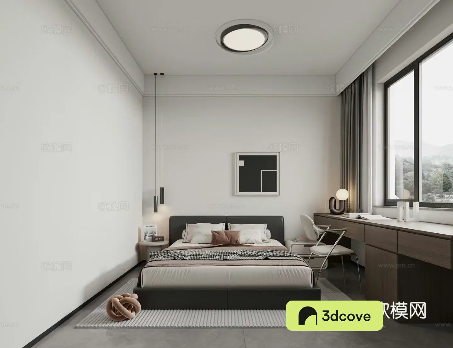 Modern minimalist Italian bedroom
