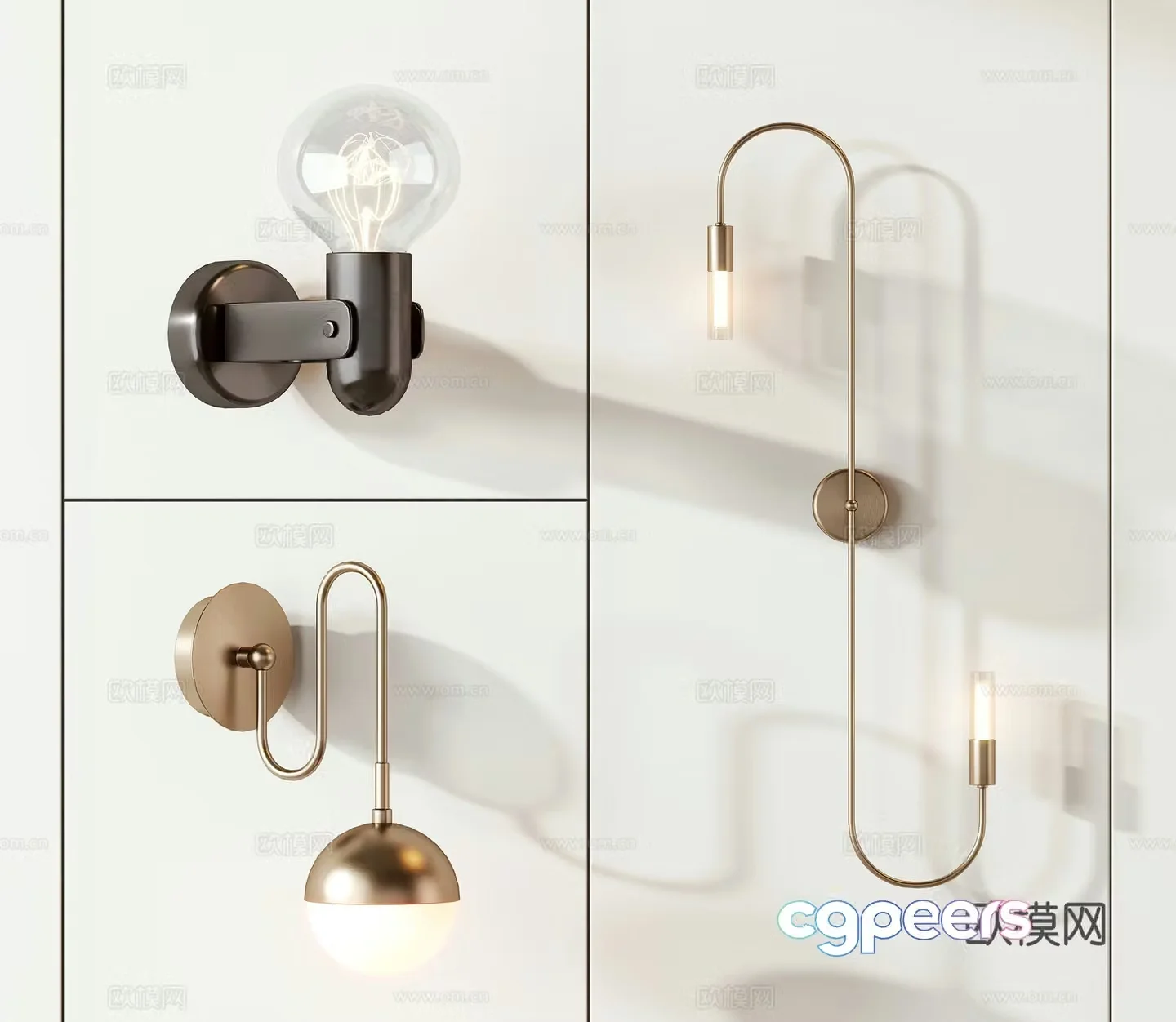 Modern wall lamp 3d model