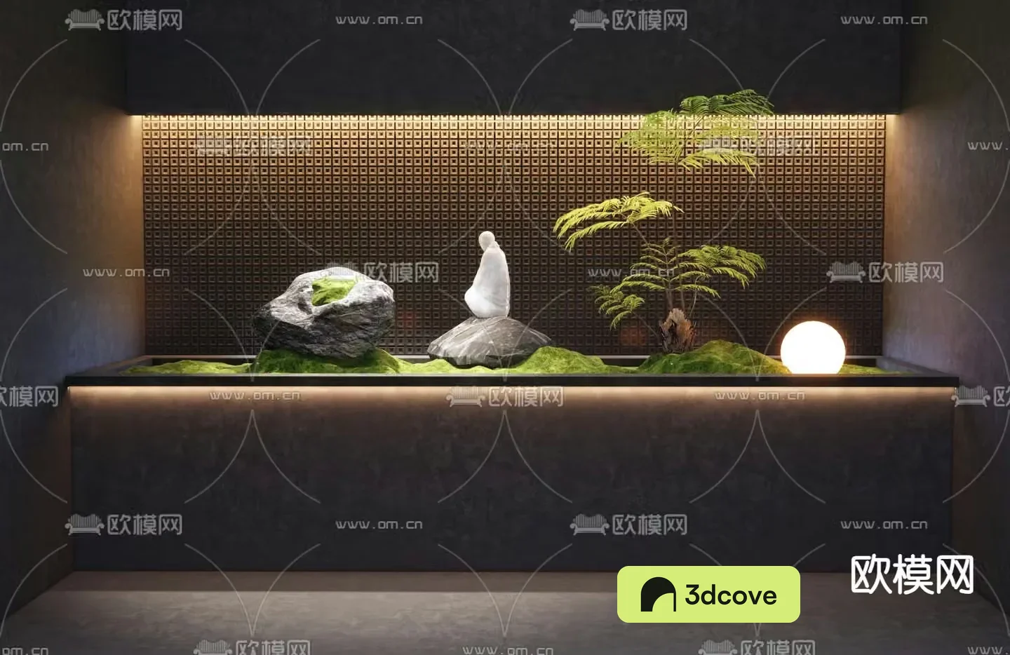 Landscape sketch Zen small scene